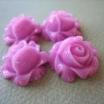 4PCS - Cabbage Rose Flower Cabochon..