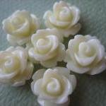 6pcs - Mini Rose Flower Cabochons - 10mm - Resin -..