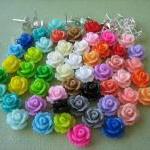 104 Pieces - Mini Rose Flower Cabochon..