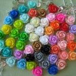 104 Pieces - Mini Rose Flower Cabochon..